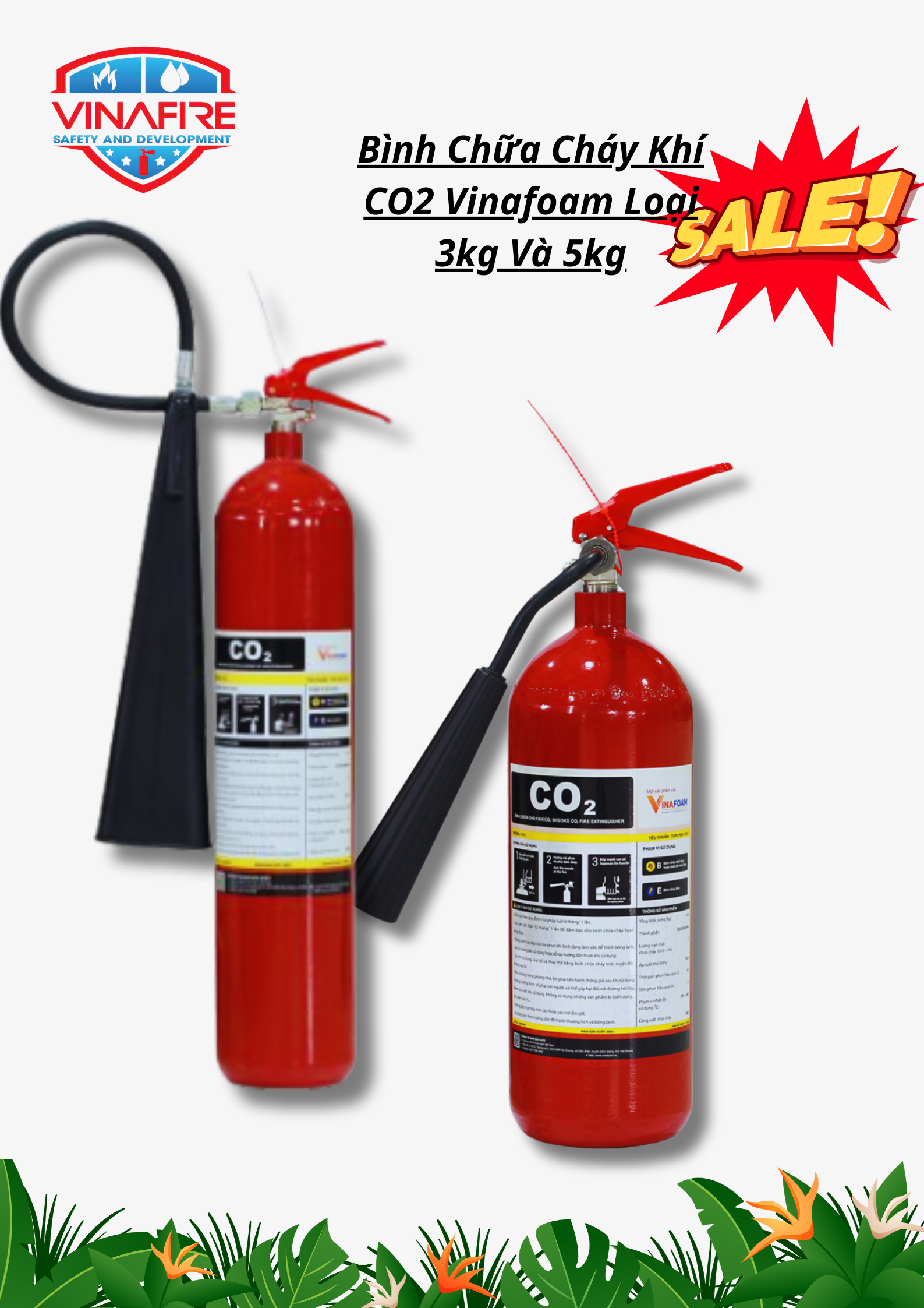 CO2 Vinafoam Loại 3kg Và 5kg